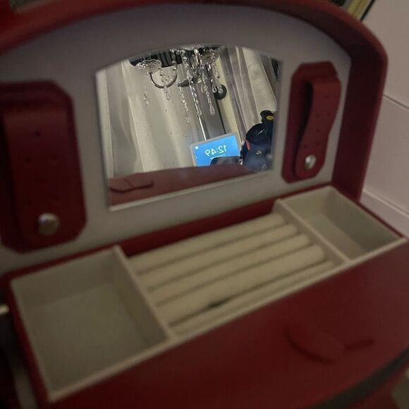 Box Davidt's [J51201 - Coffret a Bijoux 'Active Woman' rouge | Jewellery. Box re - Picture 5 of 13